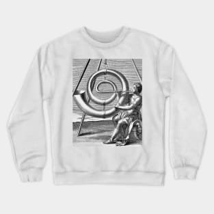 The wind instrument player. A giant tuba Crewneck Sweatshirt